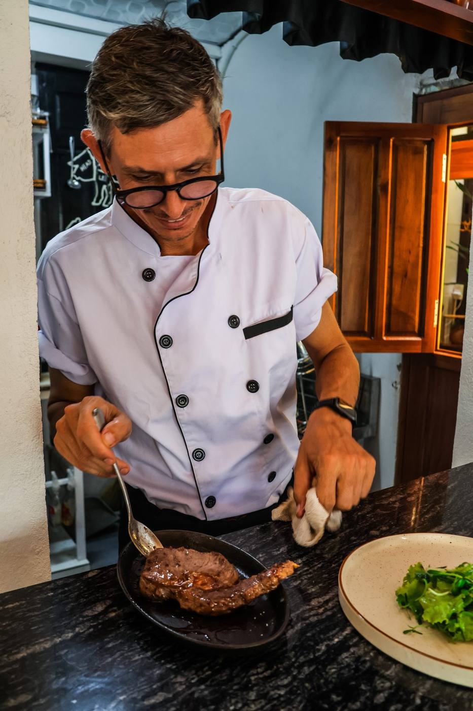 Chef John Gallais, head chef at Maison Lucien French restaurant Hội An Vietnam