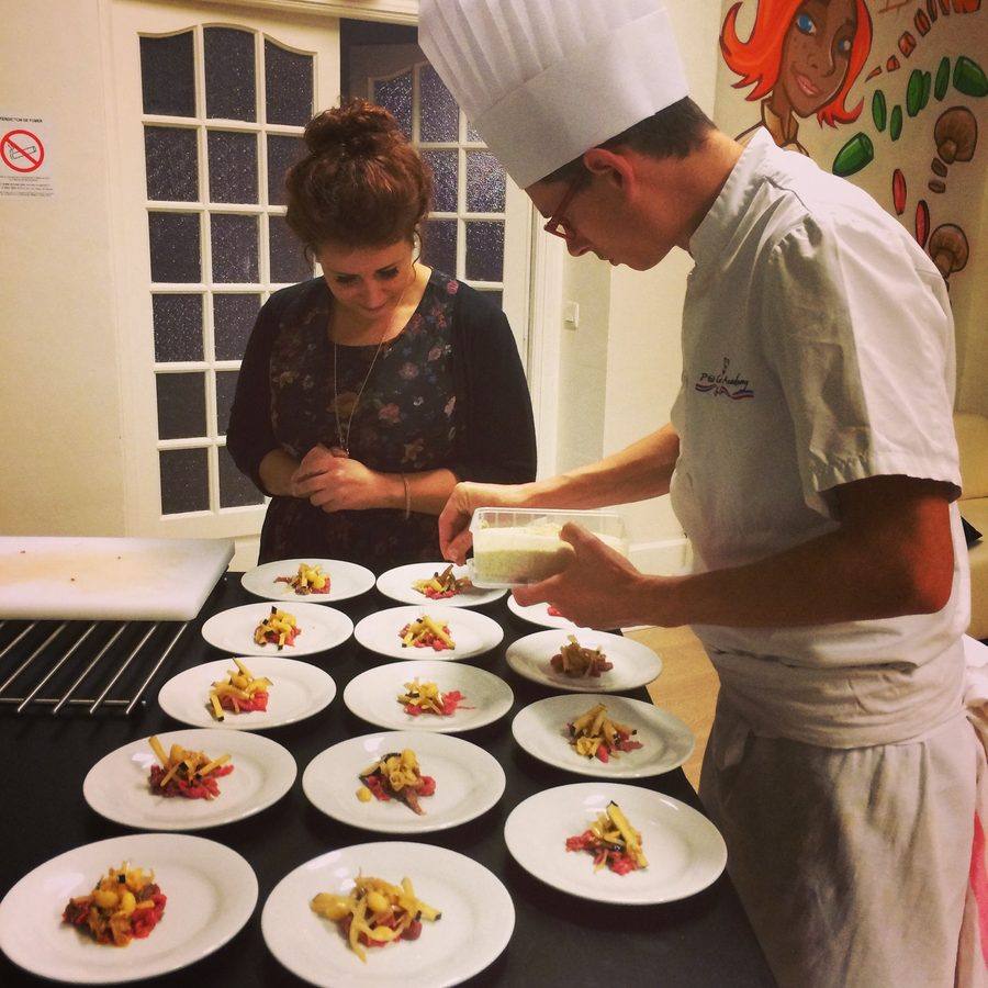 Chef John Gallais at the P'tit Chef Academy cooking school, Bayeux Normandy France